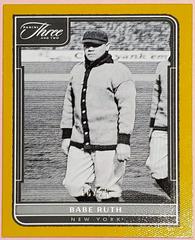 Babe Ruth [Gold] Baseball Cards 2022 Panini Three and Two Prices