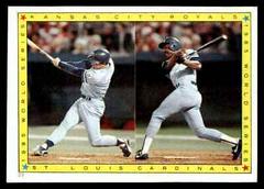 World Series [G. Brett, F. White] #23 Baseball Cards 1986 O Pee Chee Stickers Prices