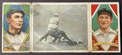 H. Chase, H. Wolter [Scrambling Back to First] Baseball Cards 1912 T202 Hassan Triple Folder Prices