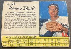Tommy Davis [Hand Cut] Baseball Cards 1962 Jell O Prices
