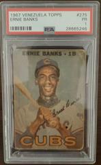 Ernie Banks #275 Baseball Cards 1967 Venezuela Topps Prices