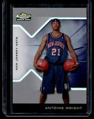 Antoine Wright [Blue Refractor] #205 Basketball Cards 2004 Finest Prices