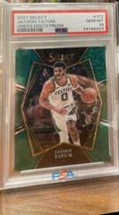 Jayson Tatum [Green Disco Prizm] #206 Basketball Cards 2021 Panini Select Prices