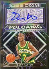 Gary Payton [Purple] Basketball Cards 2021 Panini Obsidian Volcanic Signatures Prices