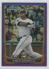 Pablo Sandoval [Purple Refractor] #14 Baseball Cards 2012 Bowman Chrome Prices
