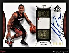 Michael Beasley Autograph Patch #107 Basketball Cards 2008 SP Authentic Prices