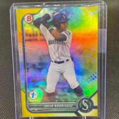 Julio Rodriguez [Gold Foil] #BPPF-45 Baseball Cards 2022 Bowman 1st Edition Prices