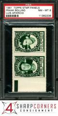 Frank Bolling, Luis Aparicio Baseball Cards 1961 Topps Stamp Panels Prices