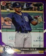 Fernando Tatis Jr. [Purple Refractor] Baseball Cards 2018 Bowman Chrome Prospects Prices