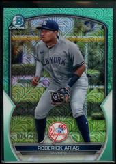 Roderick Arias [Mega Box Mojo Aqua] #BCP-135 Baseball Cards 2023 Bowman Chrome Prospects Prices