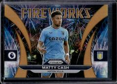 Matty Cash [Orange] #19 Soccer Cards 2022 Panini Prizm Premier League Fireworks Prices