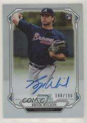 Bryse Wilson [Refractor] Baseball Cards 2019 Bowman Sterling Rookie Autographs Prices