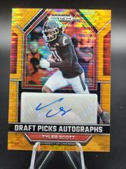 Tyler Scott #DPA-TSC Football Cards 2023 Panini Prizm Draft Picks Autographs Prices