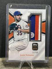 Justin Verlander [Gold] Baseball Cards 2023 Topps Update First Stitch Patch Prices