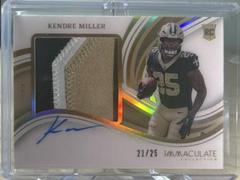 Kendre Miller [Gold] #15 Football Cards 2023 Panini Immaculate Premium Patch Rookie Autograph Prices