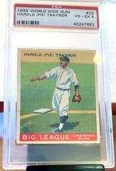 Harold Pie Traynor Baseball Cards 1933 World Wide Gum Prices