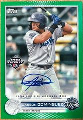 Jasson Dominguez [Autograph Green] #PD-59 Baseball Cards 2022 Topps Pro Debut Prices