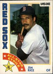 Jim Rice #184 Baseball Cards 1984 O Pee Chee Prices