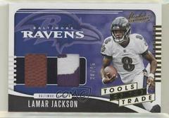Lamar Jackson [Prime] #TTD-LJ Football Cards 2019 Panini Absolute Tools of the Trade Double Prices