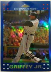 Ken Griffey Jr. [Blue Refractor] Baseball Cards 2007 Topps Chrome Prices