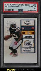 Antonio Gates #80 Football Cards 2010 Playoff Contenders Prices