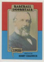 Henry Chadwick #16 Baseball Cards 1980 Baseball Immortals Prices