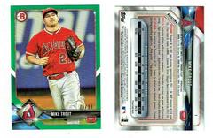 Mike Trout [Green] #1 Baseball Cards 2018 Bowman Prices