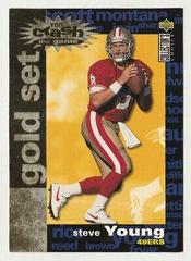 Steve Young [Crash the Game Gold] Football Cards 1995 Collector's Choice Crash the Game Prices