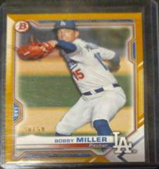 Bobby Miller [Gold] #BP-75 Baseball Cards 2021 Bowman Paper Prospects Prices
