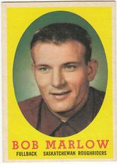 Bob Marlow Football Cards 1958 Topps CFL Prices