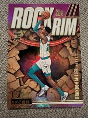 Brandon Miller [Purple] #17 Basketball Cards 2023 Panini Recon Rock the Rim Prices
