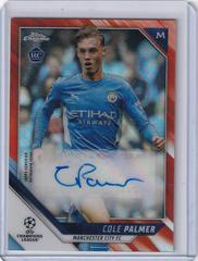 Cole Palmer [Orange Refractor] Soccer Cards 2021 Topps Chrome UEFA Champions League Autographs Prices