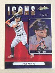 Jose Altuve [Spectrum Red] #I-8 Baseball Cards 2022 Panini Absolute Icons Prices