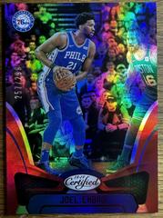 Joel Embiid [Mirror Red] #3 Basketball Cards 2018 Panini Certified Prices