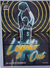 Dejounte Murray [Gold Wave] #7 Basketball Cards 2022 Panini Donruss Optic Lights Out Prices