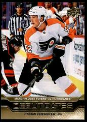 Tyson Foerster [Gold] #DD-7 Hockey Cards 2023 Upper Deck Debut Dates Prices