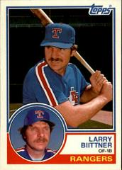 Larry Biittner #10T Baseball Cards 1983 Topps Traded Prices