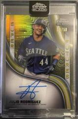 Julio Rodriguez [Gold] Baseball Cards 2023 Topps Chrome Black Super Futures Autographs Prices
