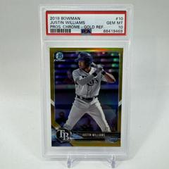 Justin Williams [Gold Refractor] #BCP-10 Baseball Cards 2018 Bowman Chrome Prospects Prices