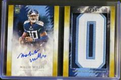 Malik Willis [Gold] Football Cards 2022 Panini Origins Rookie Booklet Patch Auto Prices