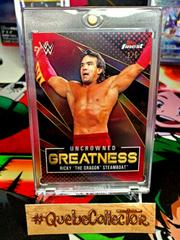 Ricky 'The Dragon' Steamboat [Red Autograph] Wrestling Cards 2021 Topps Finest WWE Uncrowned Greatness Prices