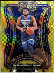 Karl Anthony Towns [Gold] Basketball Cards 2019 Panini Select Company Prices