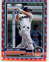 Maxwell Clark [Red] #42 Baseball Cards 2023 Panini Stars & Stripes USA Prices