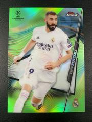 Karim Benzema [Neon Green Refractor] Soccer Cards 2020 Topps Finest UEFA Champions League Prices