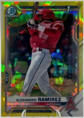 Alexander Ramirez [Yellow Refractor] #BCP-145 Baseball Cards 2021 Bowman Sapphire Prices