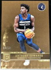 Anthony Edwards [Gold] Basketball Cards 2021 Panini Donruss Elite Prices