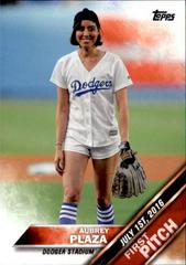 Aubrey Plaza #FP-6 Baseball Cards 2016 Topps Update First Pitch Prices