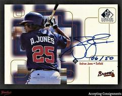 Andruw Jones [Gold] Baseball Cards 1999 SP Signature Autographs Prices