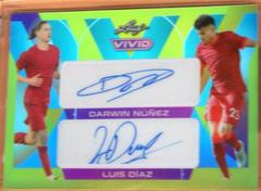 Darwin Nunez , Luis Diaz #DA-23 Soccer Cards 2022 Leaf Vivid Dual Autographs Prices
