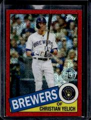 Christian Yelich [Red Refractor] Baseball Cards 2020 Topps Chrome 1985 Prices